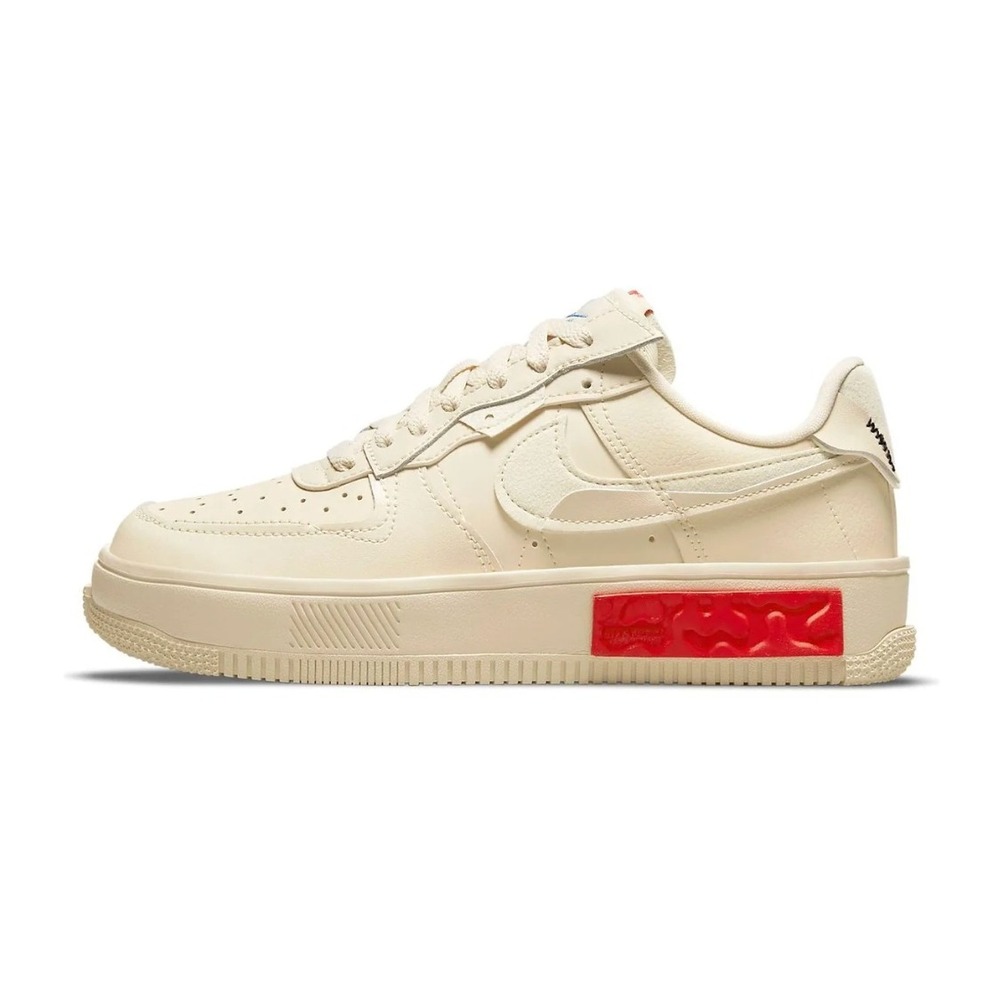 Nike Air Force 1 Fontanka Pearl White University Red DA7024-200 Womens Size 7 - Picture 2 of 11